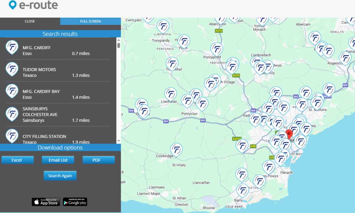 fuel cards for wales